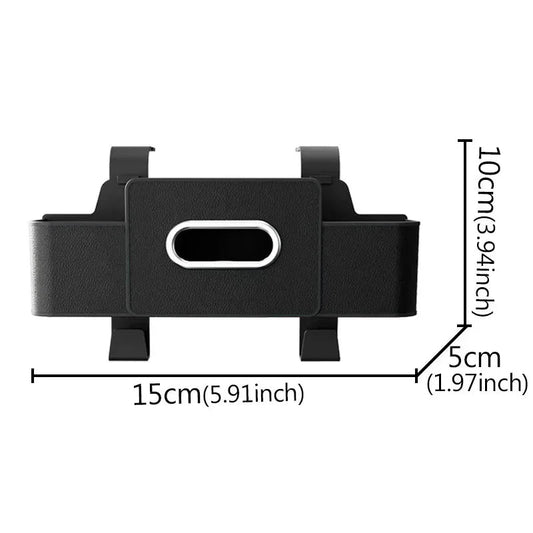 Black color option for car tissue box holder organizer