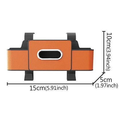 Orange color option for car tissue box holder organizer