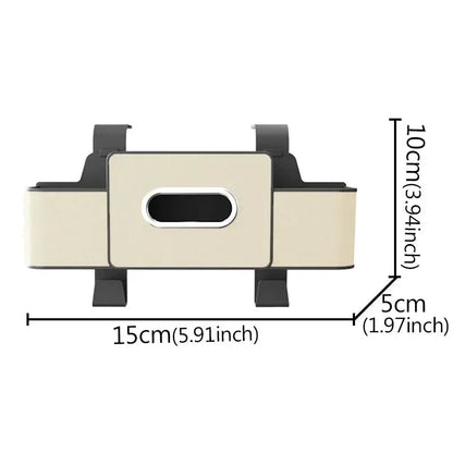 White color option for car tissue box holder organizer