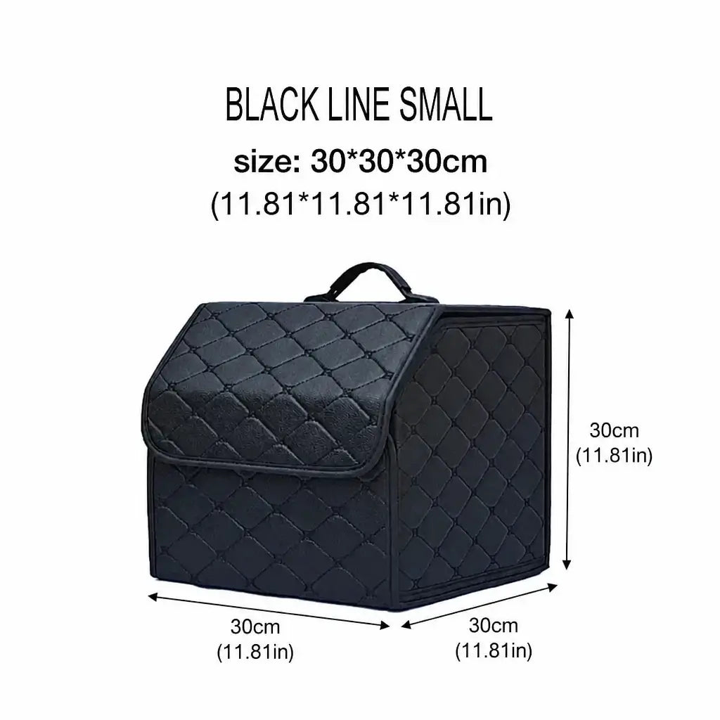 Car trunk organizer black small size 30x30x30cm dimensions product photo