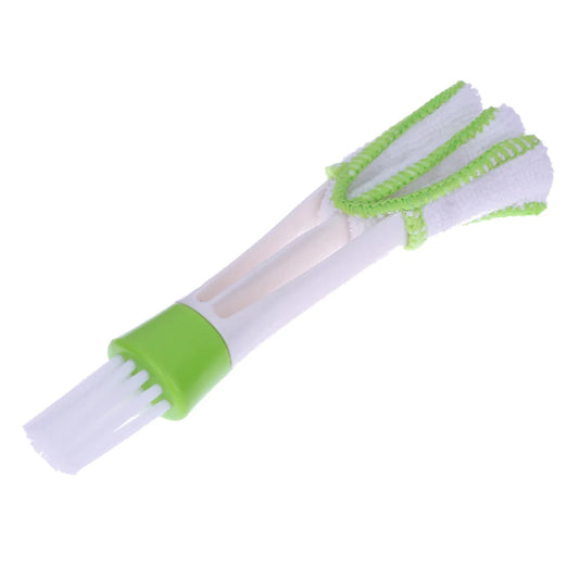 1-piece green AC vent cleaning brush – flexible and reusable