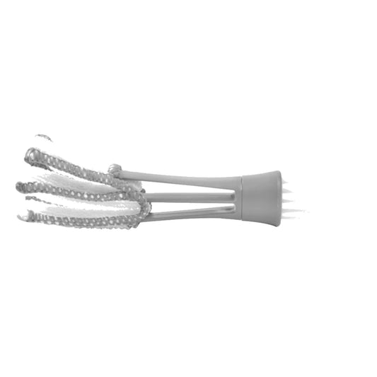 1-piece grey air vent cleaning brush for car interior – soft microfiber bristles