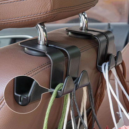 Car seat hooks interior storage solution hanging bags and accessories