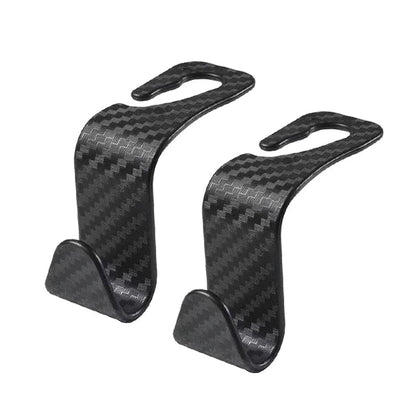 Car seat hooks single carbon fiber hanger side profile view