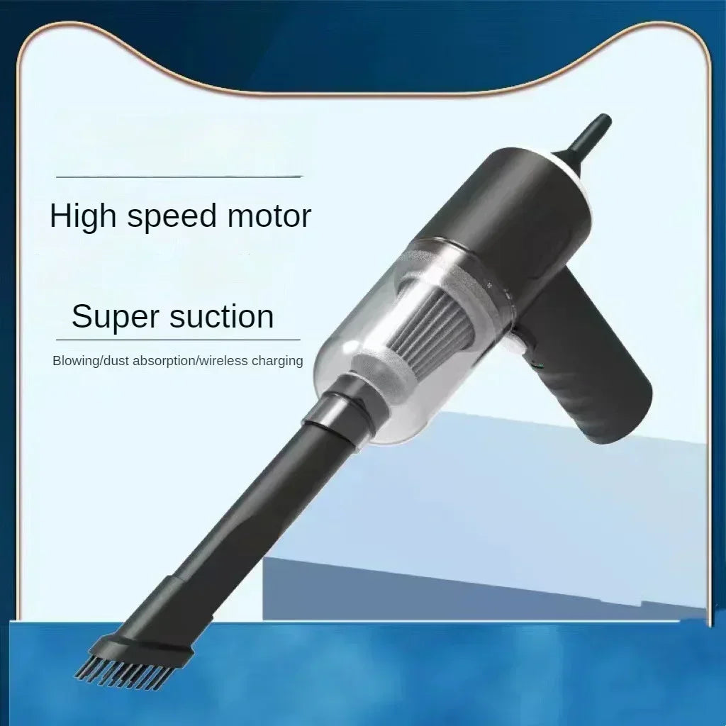 High speed motor and super suction handheld vacuum with wireless charging