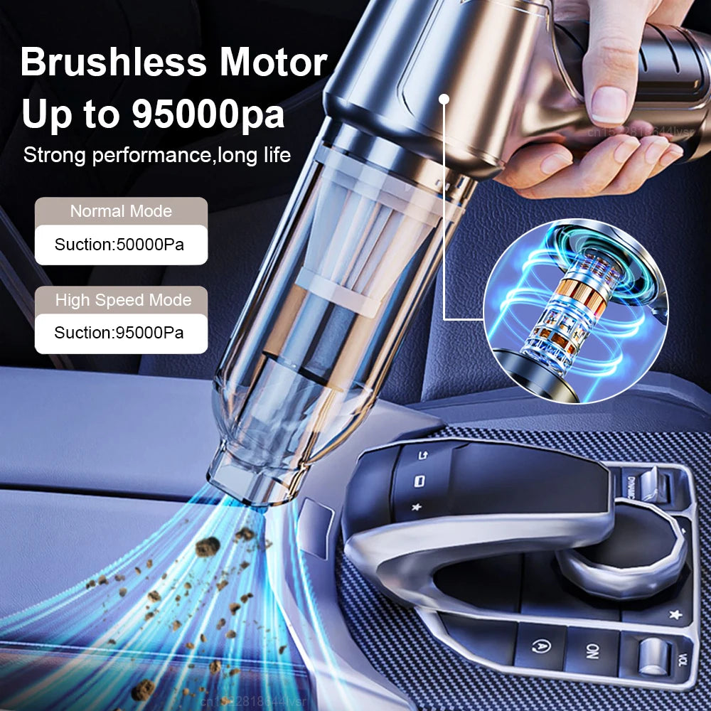 USB charging cable and battery indicator of cordless car vacuum