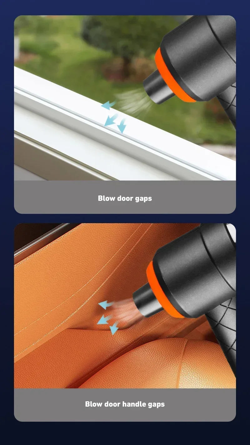 Door and handle gap cleaning capability for tight spaces
