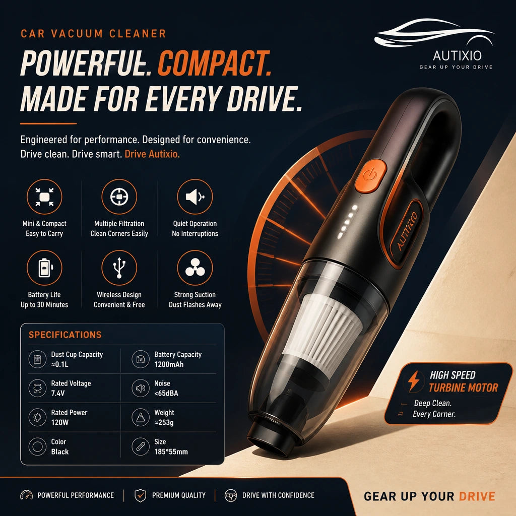Product features including compact design, filtration, and battery life