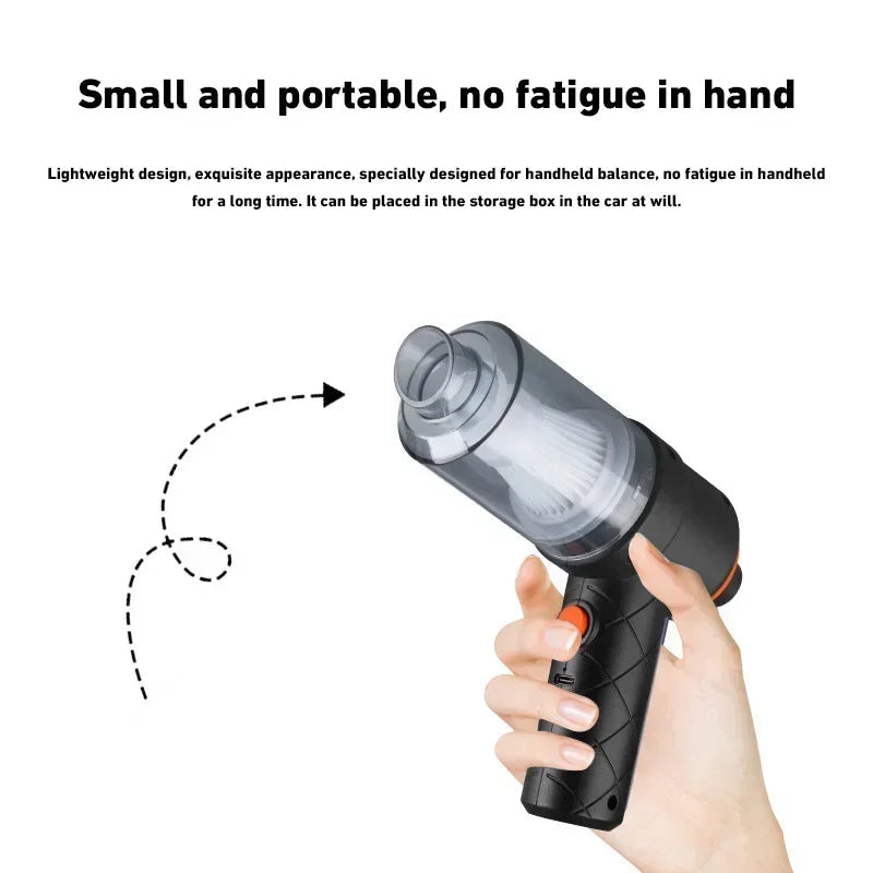 Lightweight portable cordless vacuum handheld design