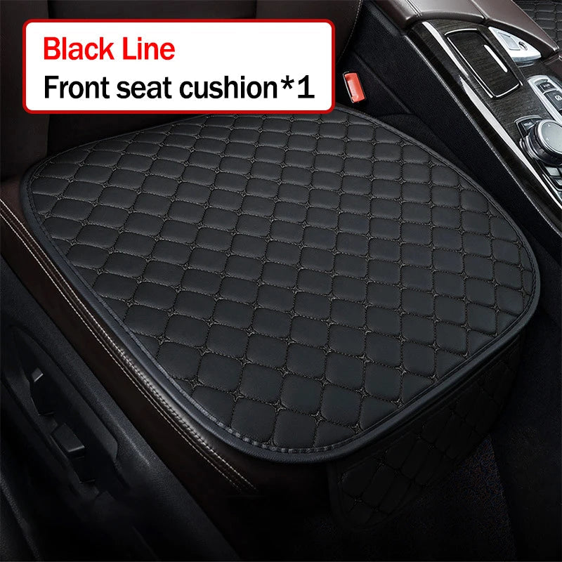 Style 1 black cotton linen car seat cover set