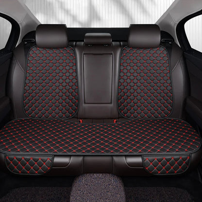 Universal fit feature on cotton linen car seat covers