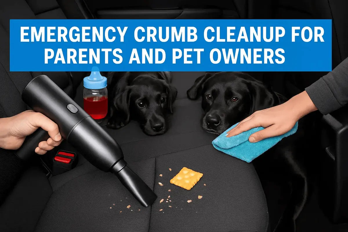 Quick emergency crumb cleanup tips for cars with kids or pets — stay mess-free without stress.