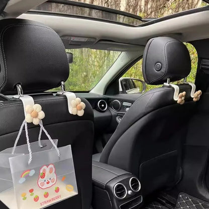 Hanging design of flower car decoration with sturdy hook attachment