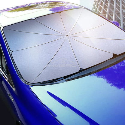UV protection feature on foldable car sun shade