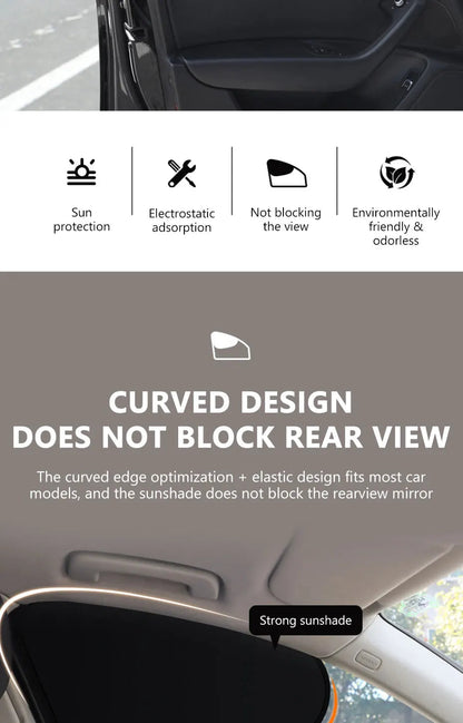 Installation guide for car window sun shade