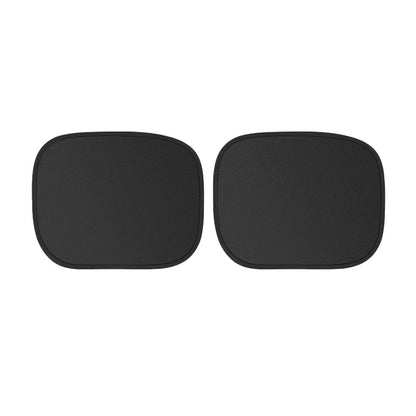Rear 2 piece foldable car window shade set