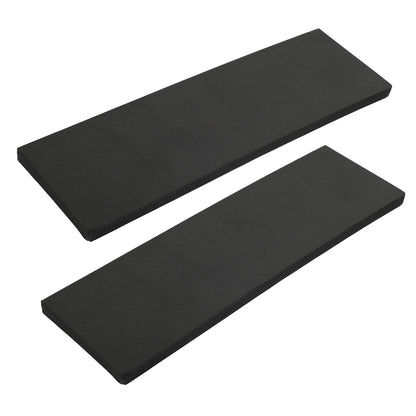 black EVA garage wall protectors 400×120×15mm in 2-piece set