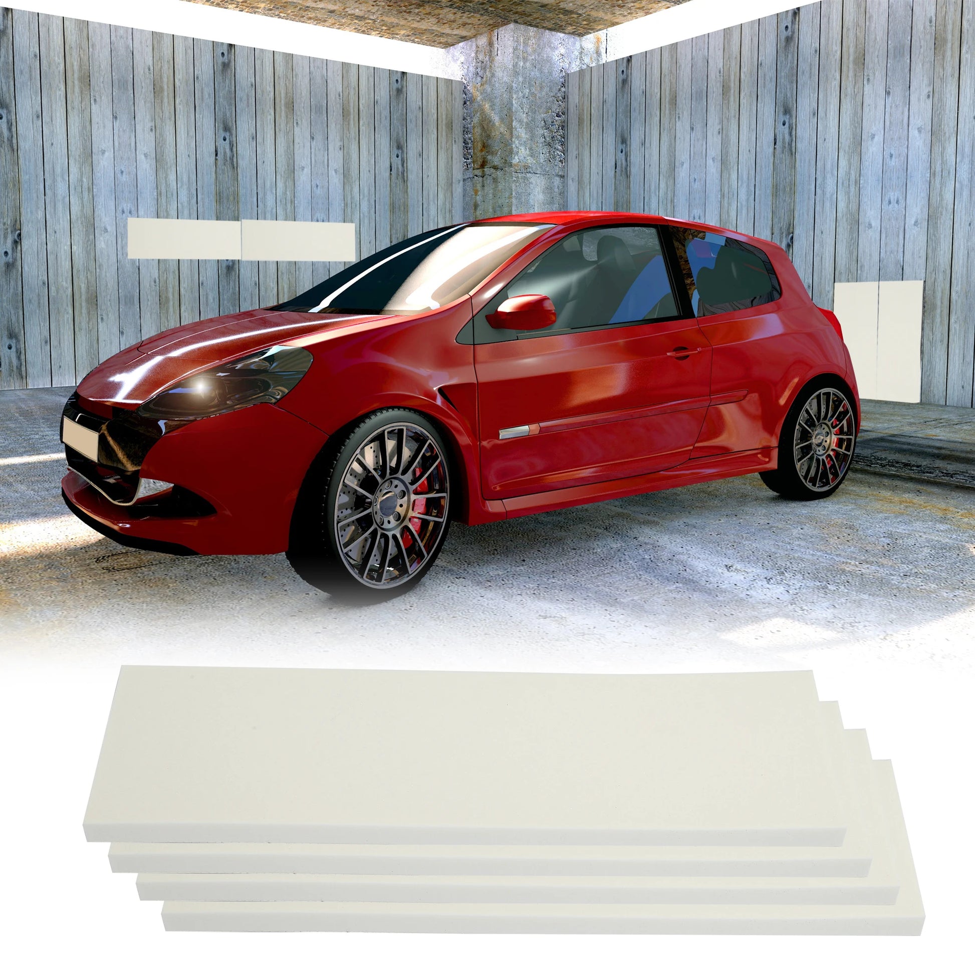 measuring dimensions of garage wall bumper strip