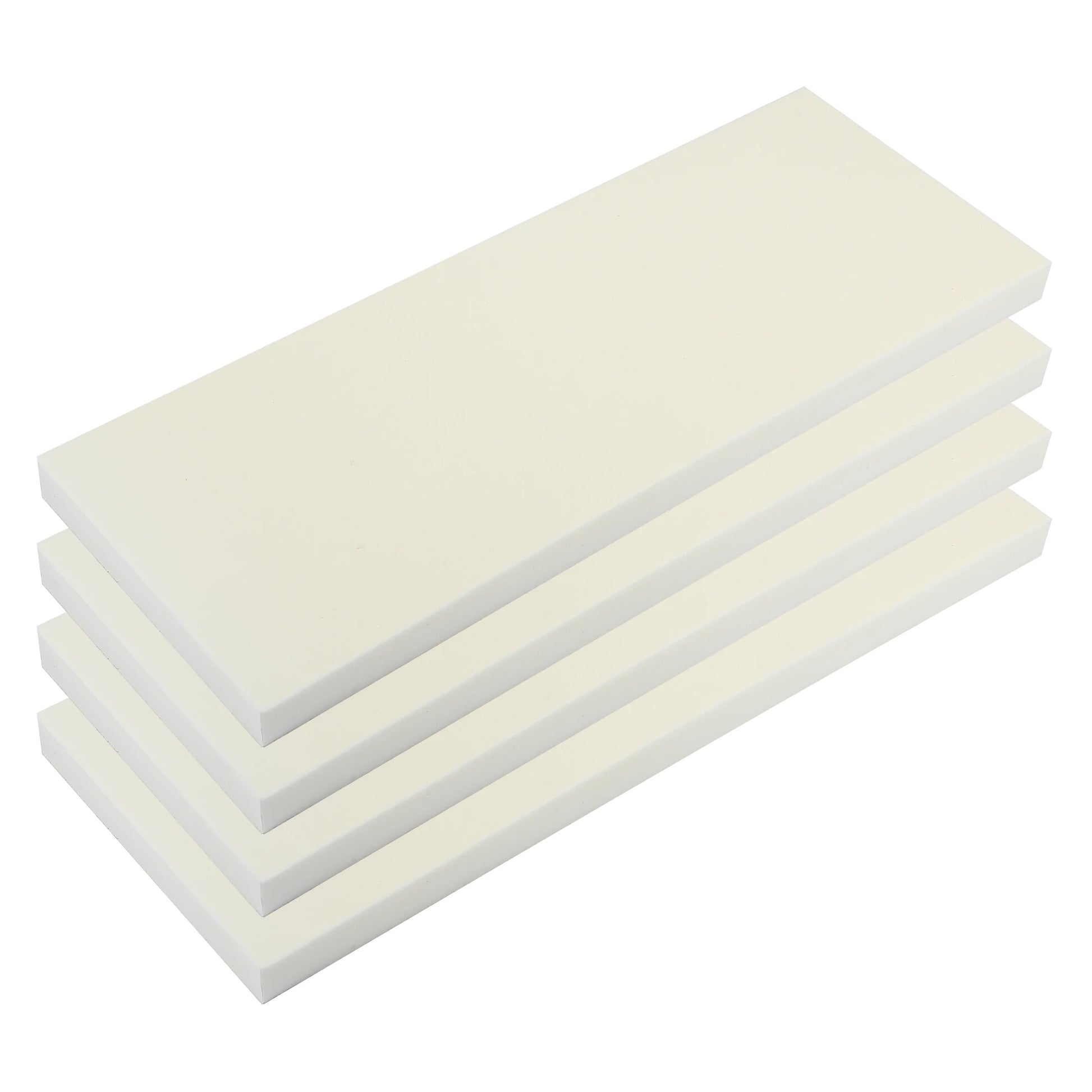 4-pack of 400×150×20mm white bumper wall protectors