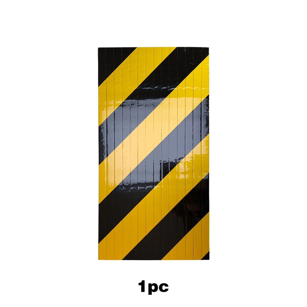 single yellow and black bumper guard for garage door safety