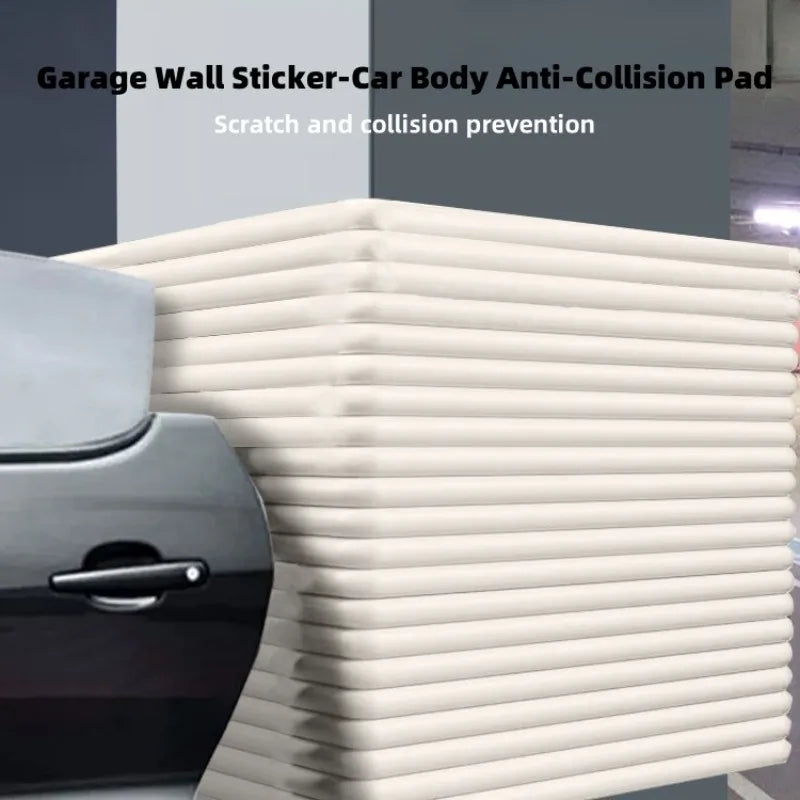 Front display of garage wall bumper guard