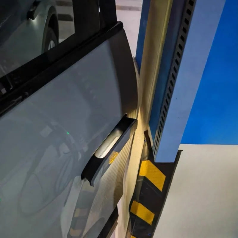 Side profile of foam car door protector