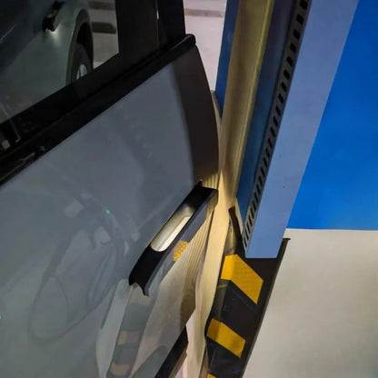 Side profile of foam car door protector
