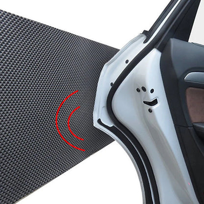demonstration of car door impact being cushioned by EVA wall bumper