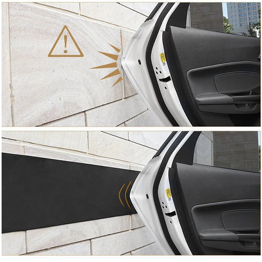 side profile of garage bumper strip showing thickness and foam texture