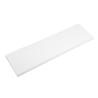 Single white EVA foam garage wall guard pad angled top view on white background