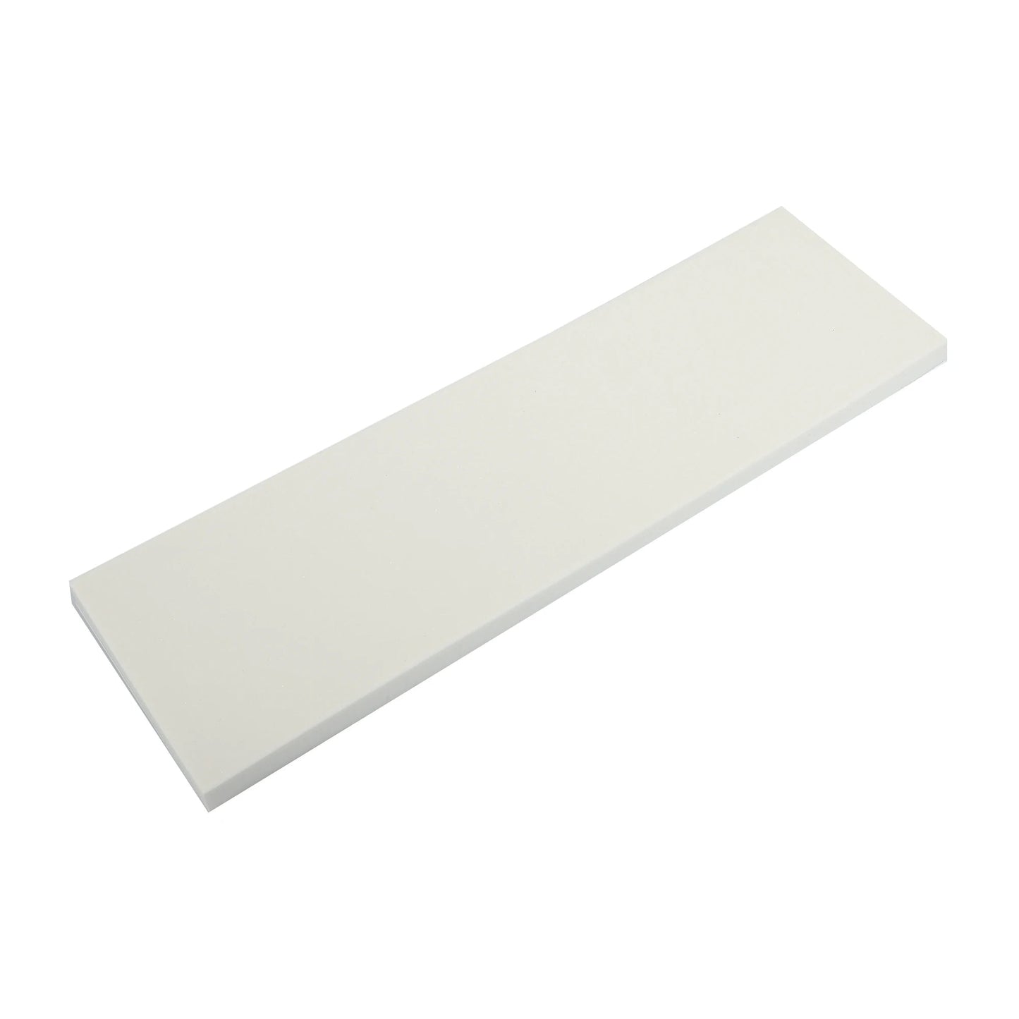 Single white EVA foam car door protector pad clean product shot on white background