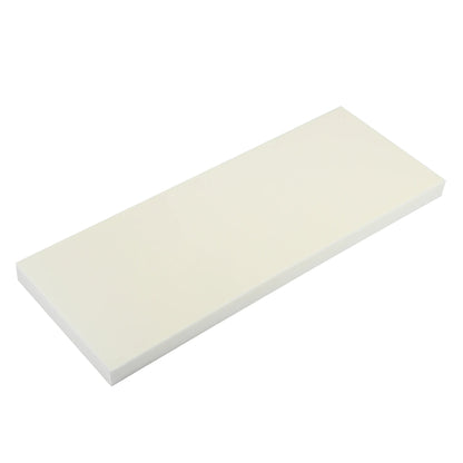 Single white EVA foam garage wall guard pad top view — 400x150x20mm medium size variant