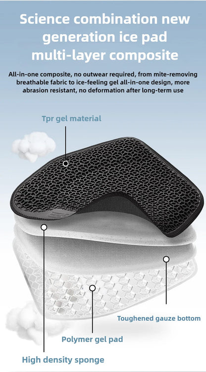 Cooling feature of gel seat cushion
