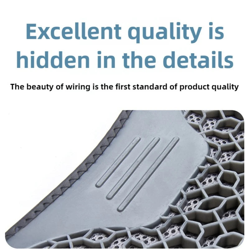 Honeycomb pattern on gel seat cushion