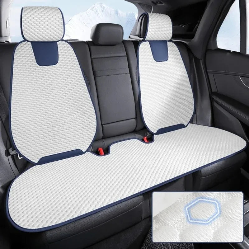 Cool car seat covers ice silk breathable universal fit for sedan and SUV