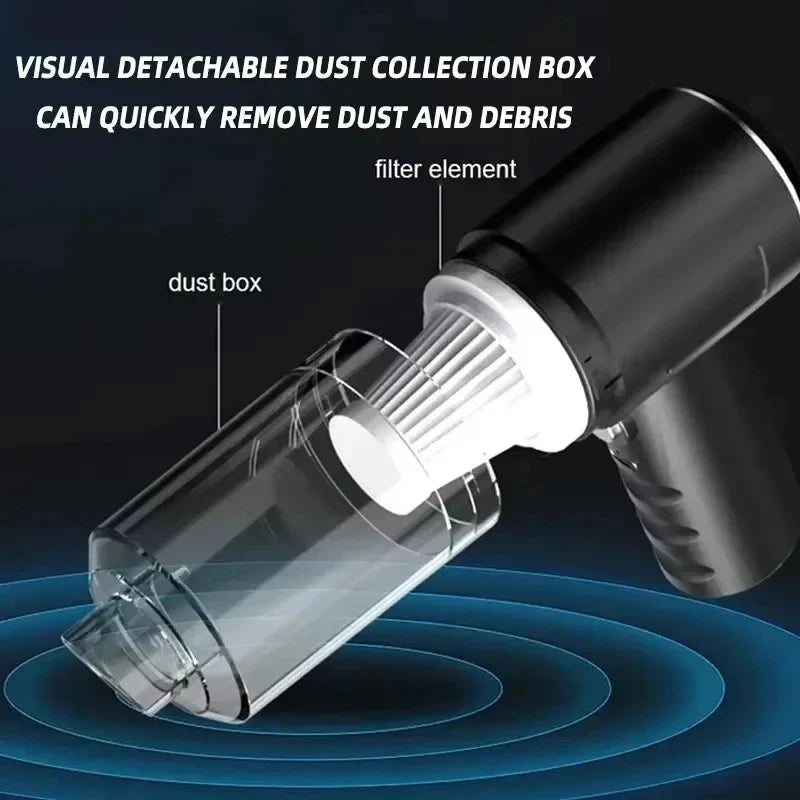 Technical diagram of detachable dust collection box and filter element