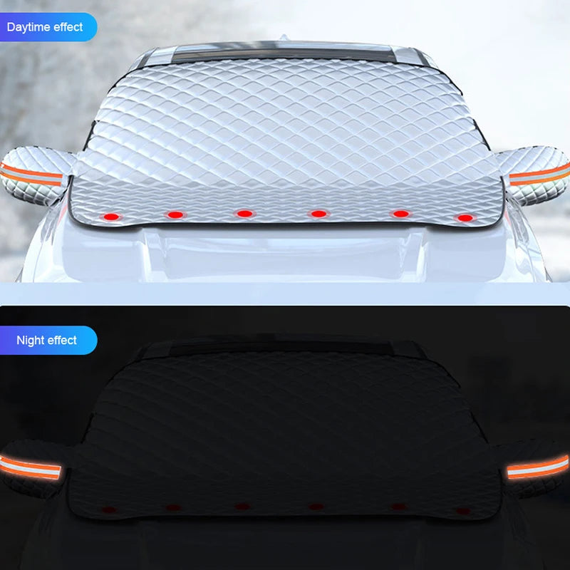 Frost blocking capability of windshield cover