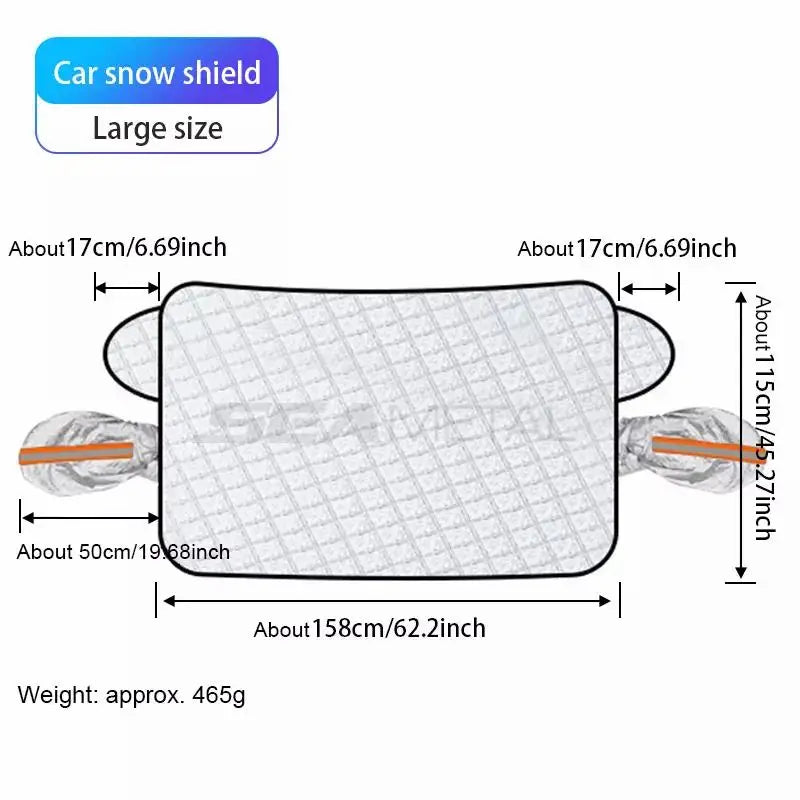 Large size magnetic windshield cover