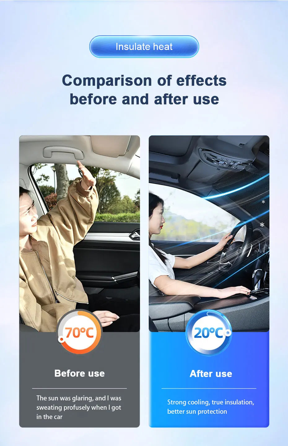 Secure magnetic fit on car windshield