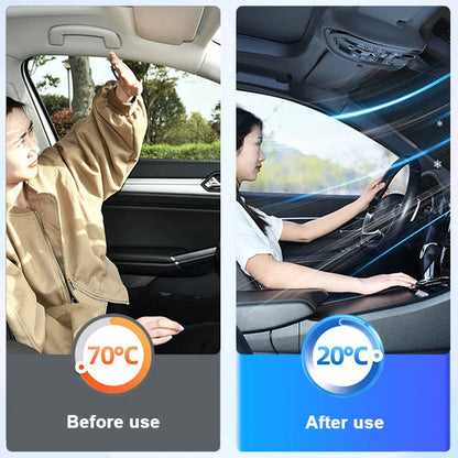 Side profile of magnetic windshield snow cover