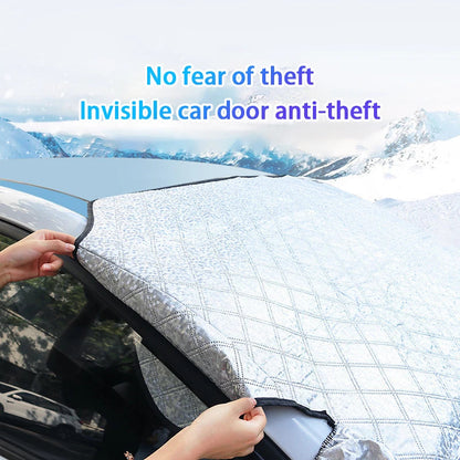Snow protection feature of magnetic cover