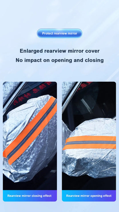 Universal fit magnetic windshield cover