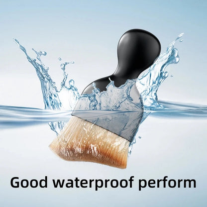 Nano fiber detailing brush in water splash with waterproof performance feature callout