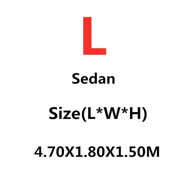 Sedan large size outdoor car cover