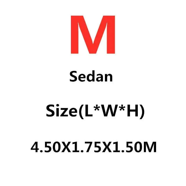 Sedan medium size outdoor car cover