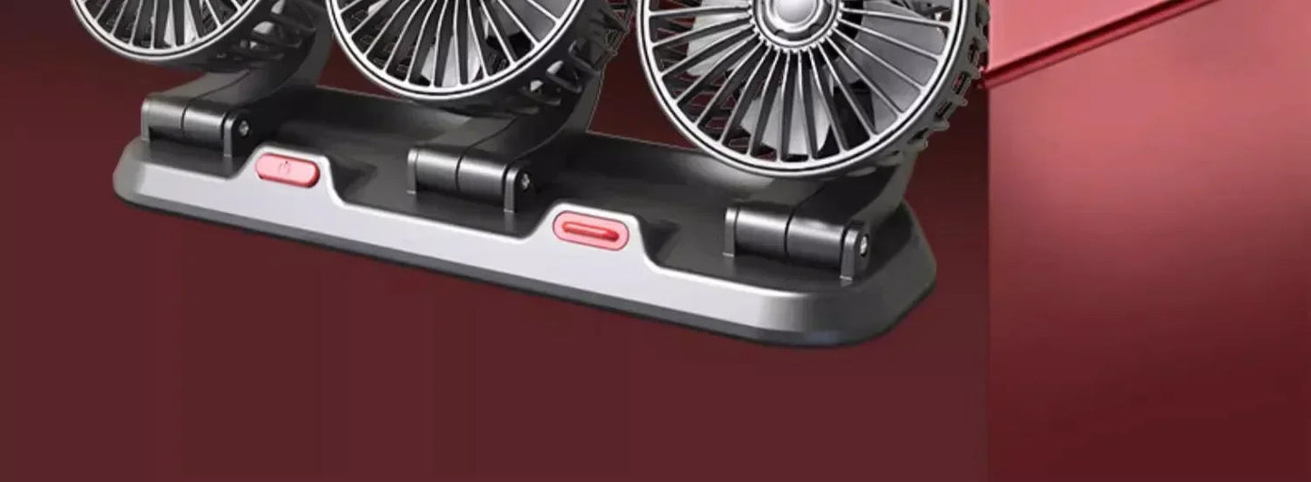 Flexible mounting options for car fan