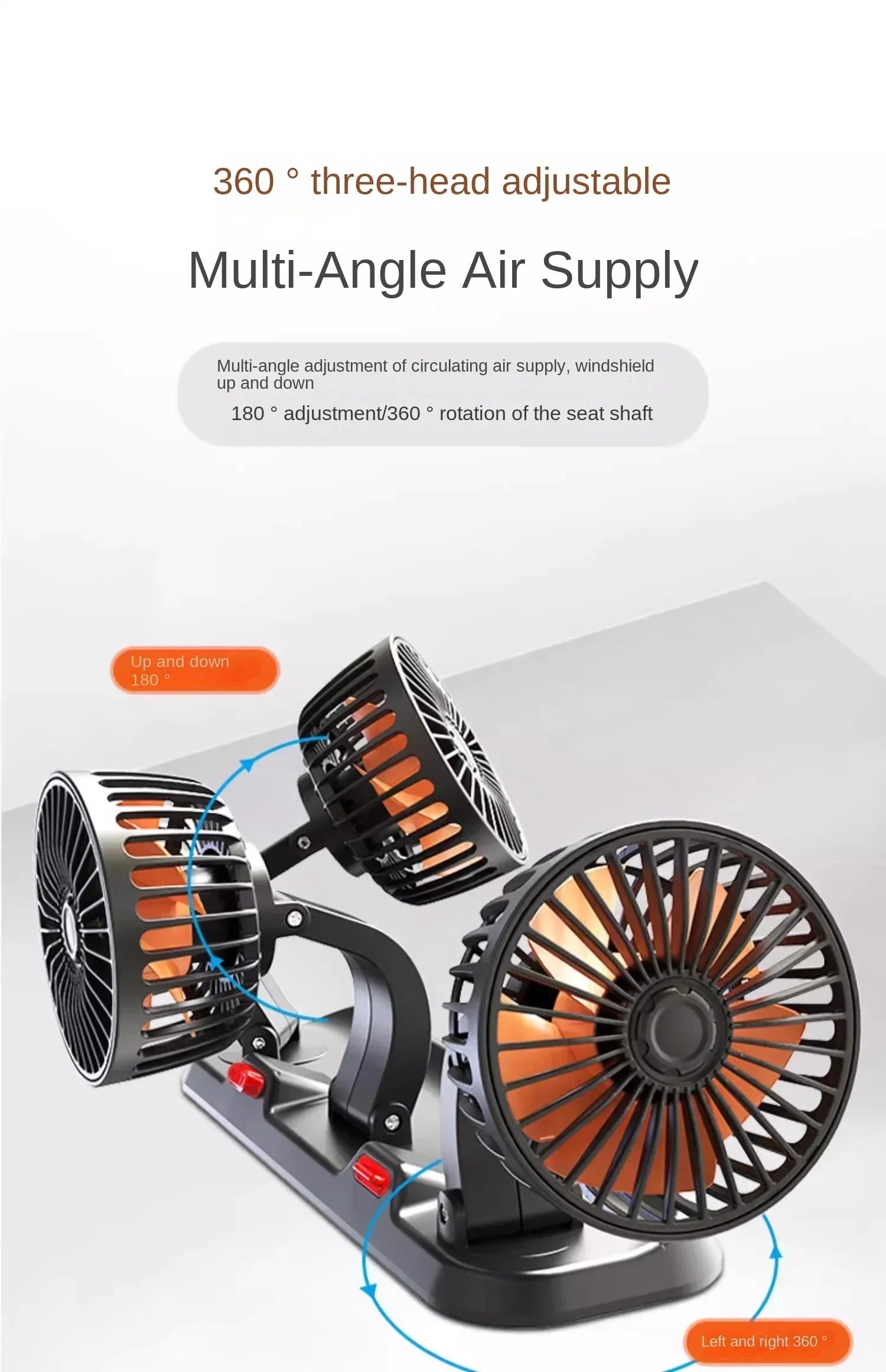 Installation guide for portable car fan