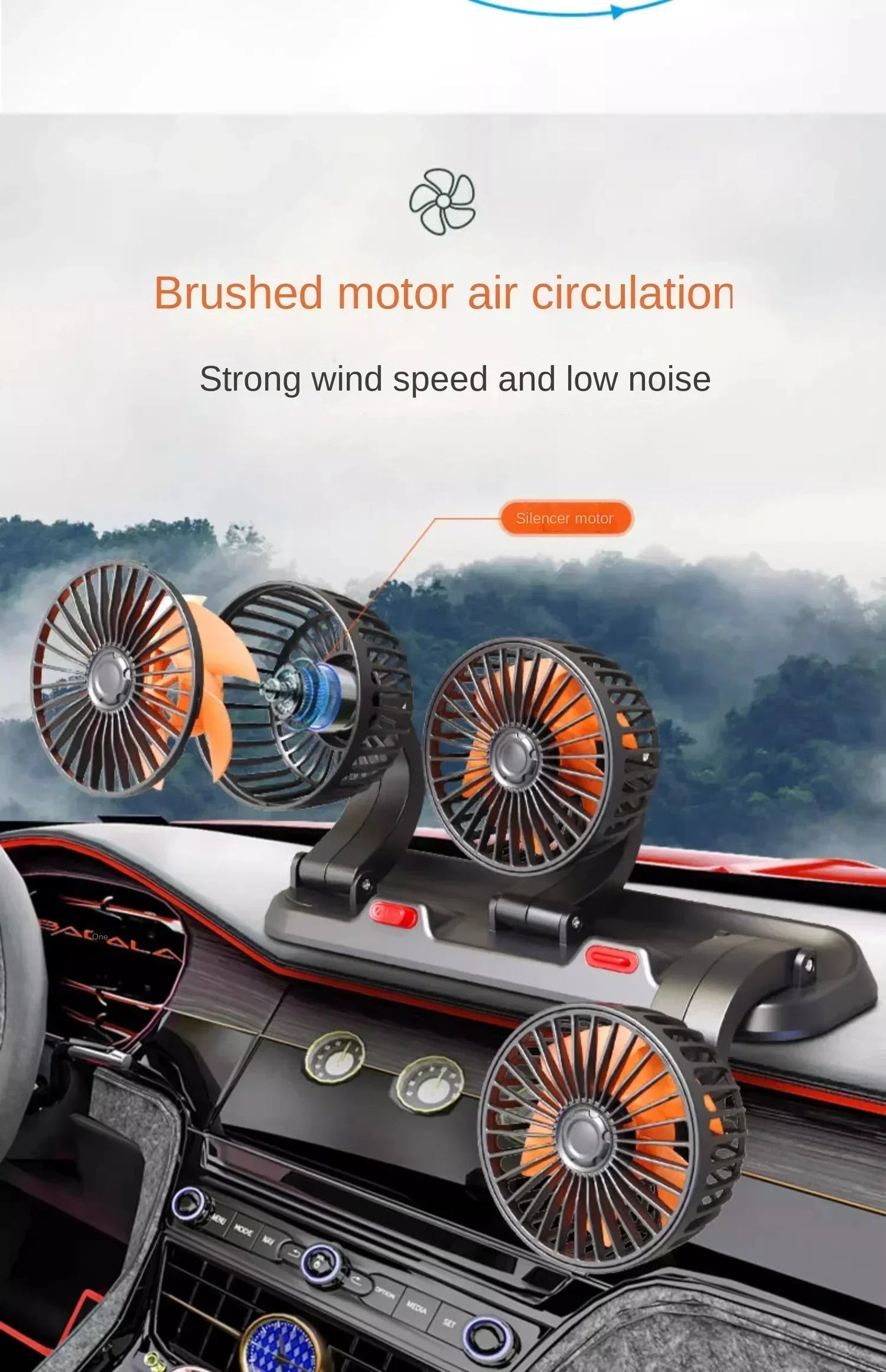 Power modes and settings on car fan