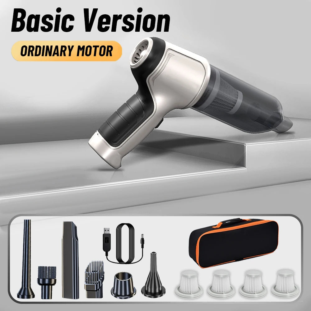 Washable components of portable car vacuum cleaner