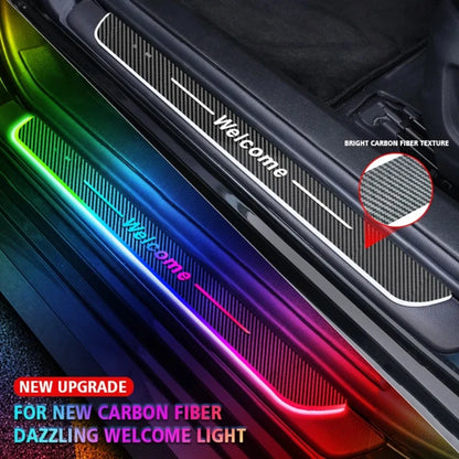 Color cycle options and glow patterns of car door sill LED strip kit